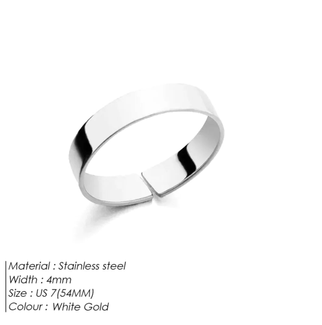 Adjustable Titanium Steel Ring