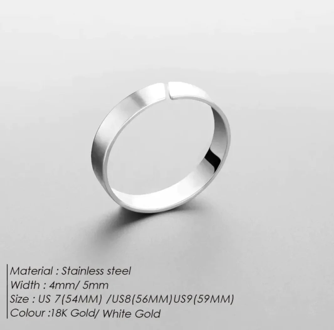 Adjustable Titanium Steel Ring