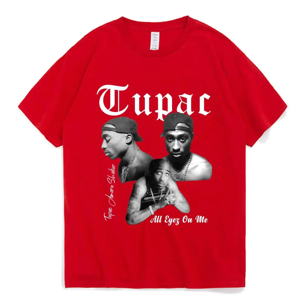 Graphic Cartoon Tupac Print T-shirt