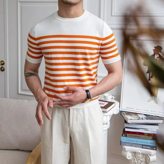 Men's Striped Short Sleeve T-Shirt