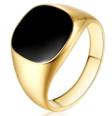 Solid Polished Stainless Steel Men Ring Band Biker Men Signet Ring Finger Jewelry famous designer black rings for men